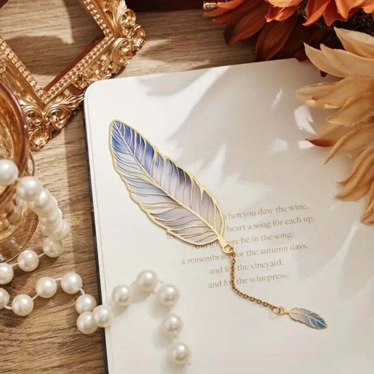 Feather bookmark