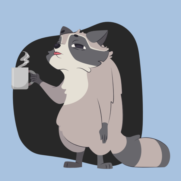 Raccoon Lightblue