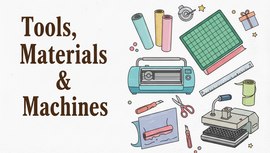 Tools materials and machines